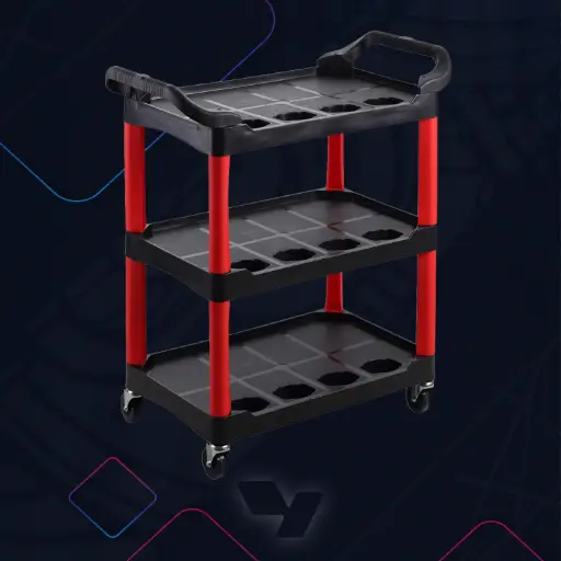 [CL-3SHELFS-TROLLEY] عربة ادوات العناية 3 رف