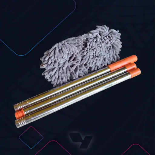 [CL-BRSH-WSH-GRY] مفركة رصاصي طويل لغسيل السياره