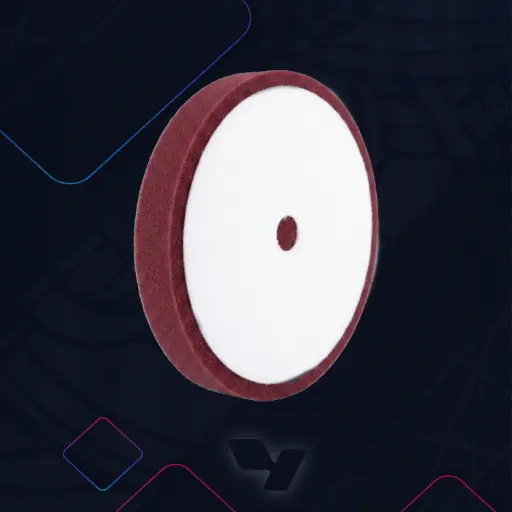 [CL-SPONG-RED-8INCH] اسفنج تلميع دائري عنابي 8 انش CHC